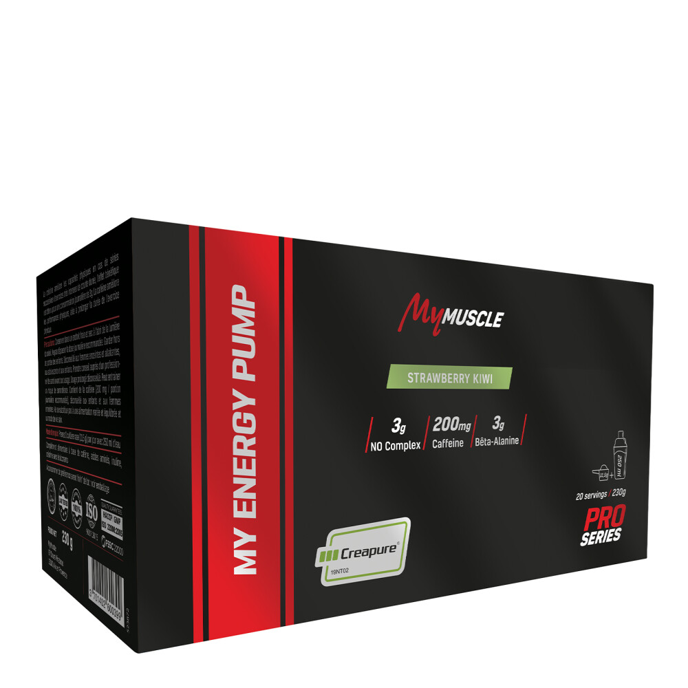 My Energy Pump MyMuscle 20 Boite de Strawberry Kiwi