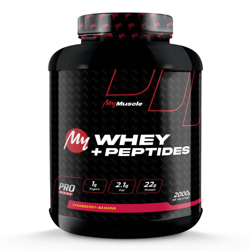 My Whey + Peptides MyMuscle 2000g Strawberry Banana